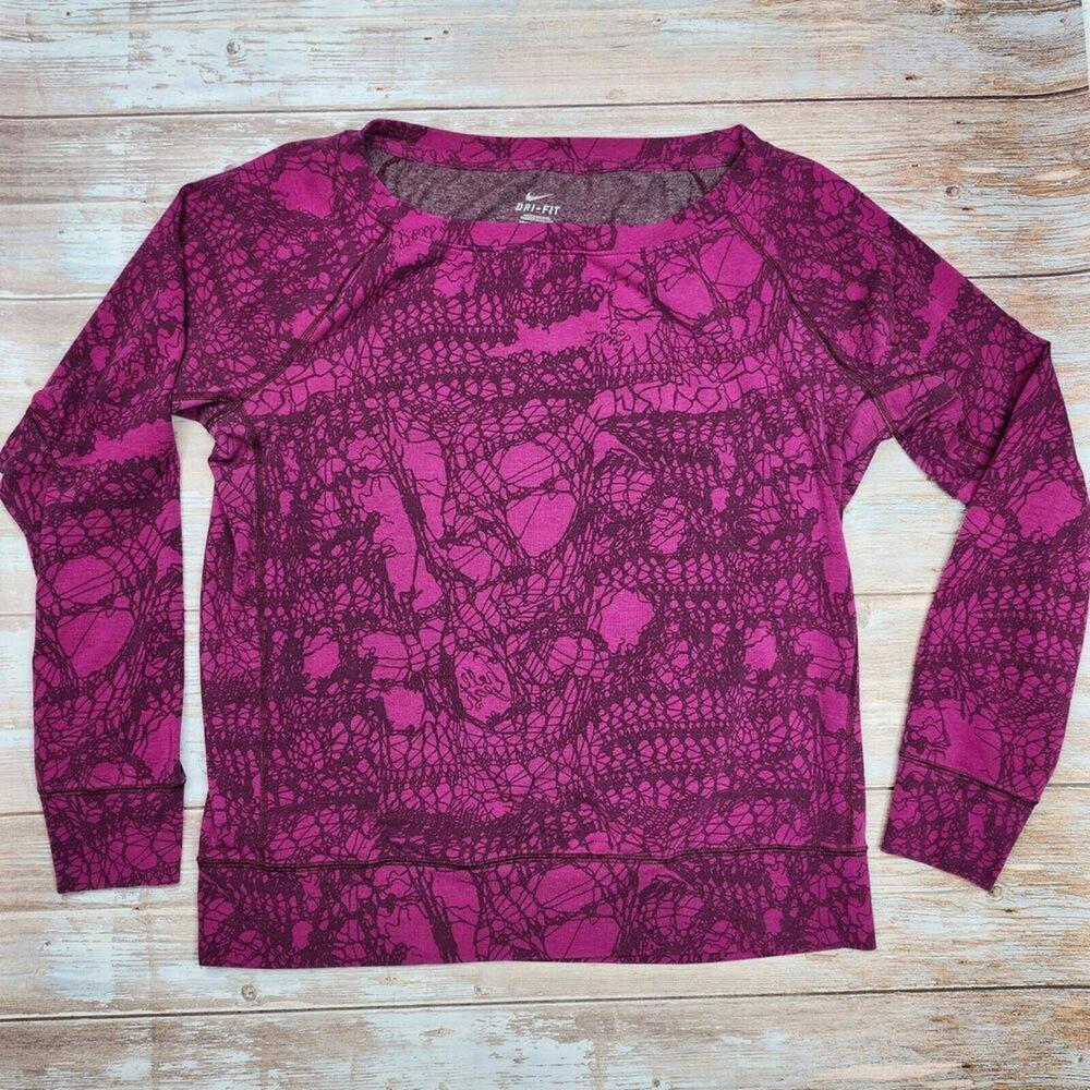 Nike Dri-FIT Long Sleeve Activewear Top - Large